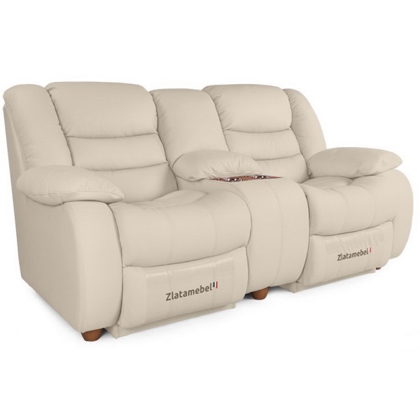 Прямий диван Честер Подвійний (шкіра) - сучасний комфорт для вашої вітальні