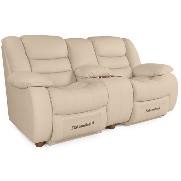 Прямий диван Честер Подвійний (шкіра) - сучасний комфорт для вашої вітальні