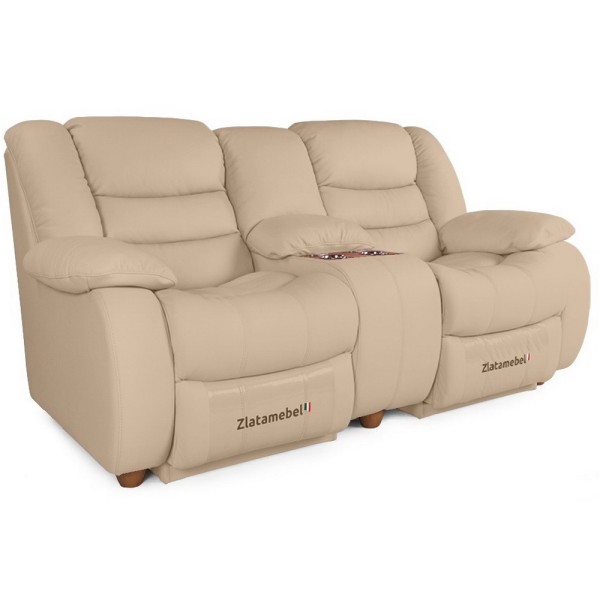 Прямий диван Честер Подвійний (шкіра) - сучасний комфорт для вашої вітальні