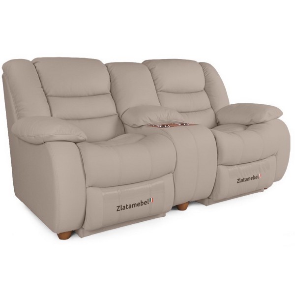 Прямий диван Честер Подвійний (шкіра) - сучасний комфорт для вашої вітальні