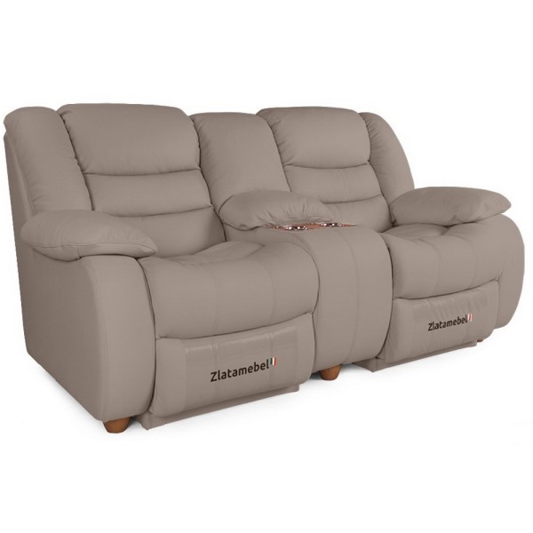 Прямий диван Честер Подвійний (шкіра) - сучасний комфорт для вашої вітальні