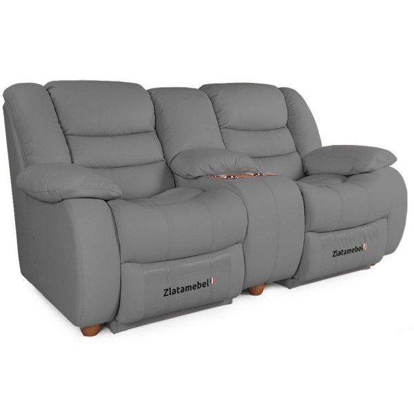 Прямий диван Честер Подвійний (шкіра) - сучасний комфорт для вашої вітальні