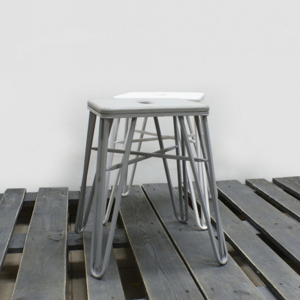 Табурет 1960 - стильний металево-дерев'яний табурет для будь-якої оселі