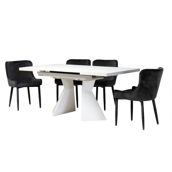 Стіл TML-545 145-175 см - стильний розкладний стіл для сучасної кухні