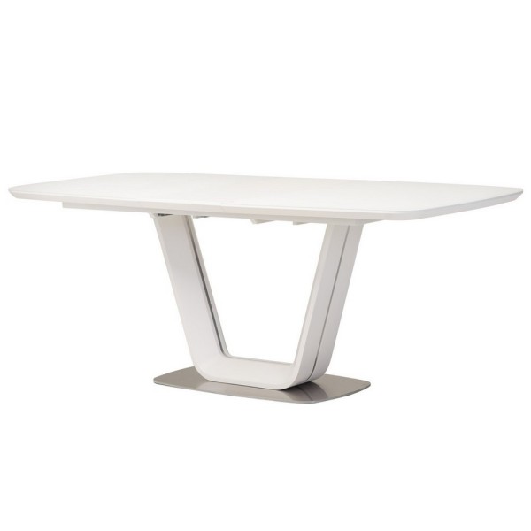 Стіл TML-770-1 матовий білий 140-180 см