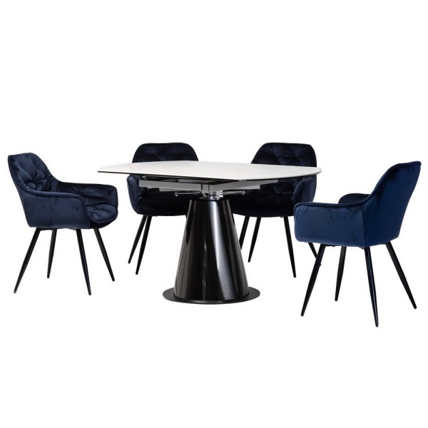 Стіл TML-830 d-135 см — стильний розкладний стіл для кухні