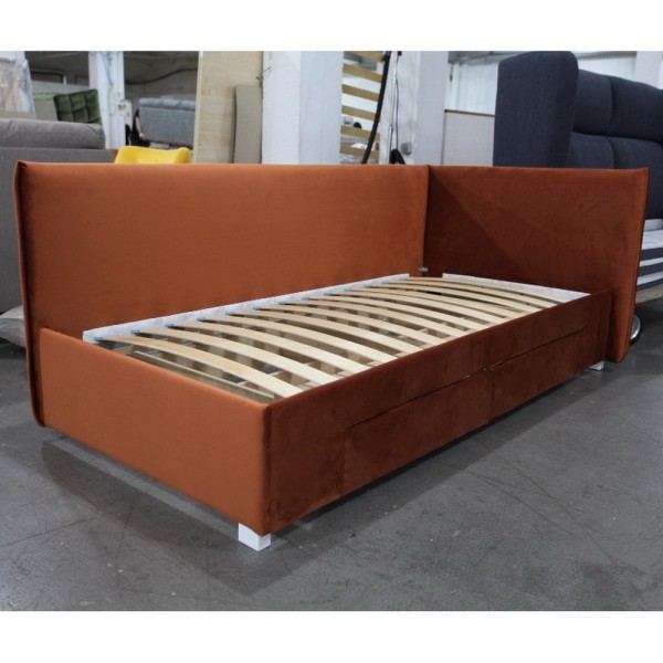 Односпальне ліжко кутове Дрім з висувними ящиками