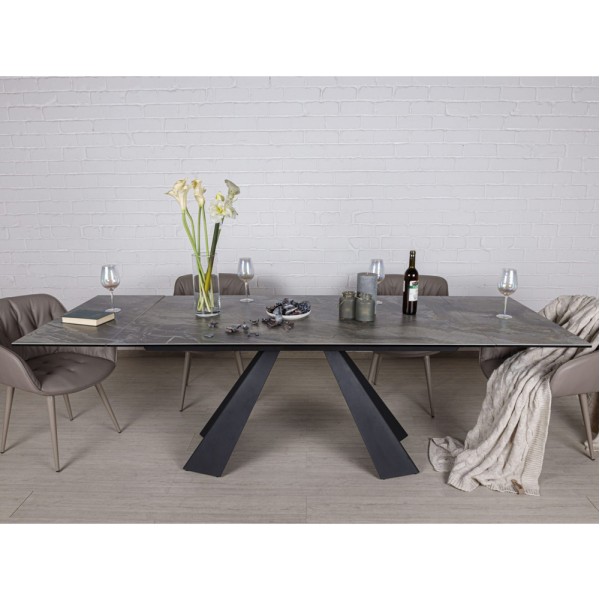 Стіл Delta 130-200 см - сучасний розкладний стіл для вашої кухні