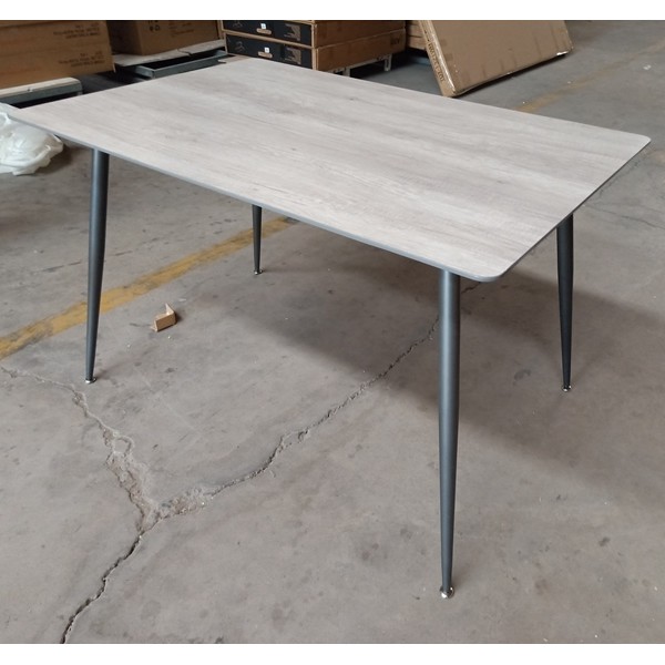 Стіл TM-45 80х120 см — стильний прямокутний стіл з металу і МДФ