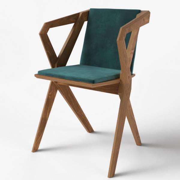 Cтілець Kio Soft для кухні та кафе з підлокітниками