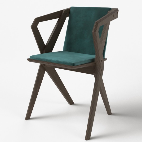 Cтілець Kio Soft для кухні та кафе з підлокітниками