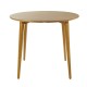 Стіл Dan круглий natural - ідеальний вибір для кухні та кафе