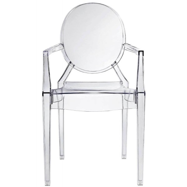 Крісло Каспер прозорий для вітальні та кухні