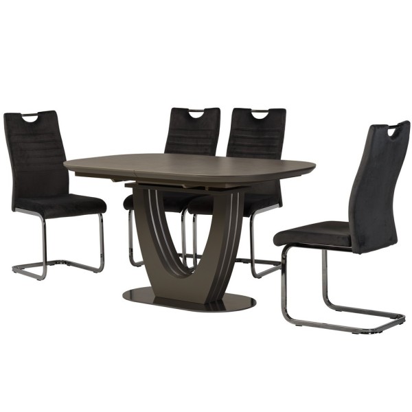 Стіл TML-865 140-180 см — Розкладний овальний стіл для кухні