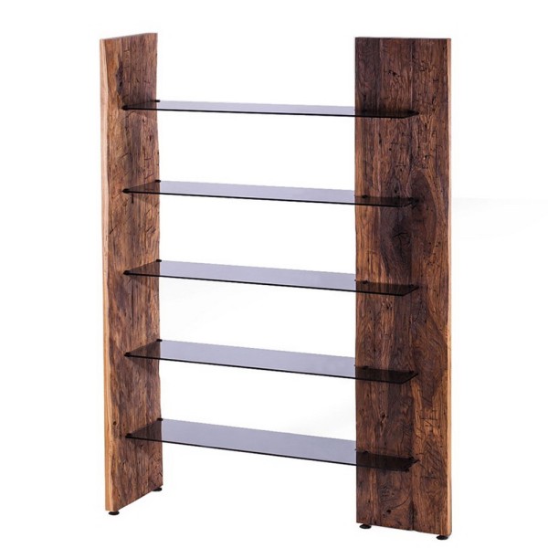 Стелаж Inviz з дерева та скла
