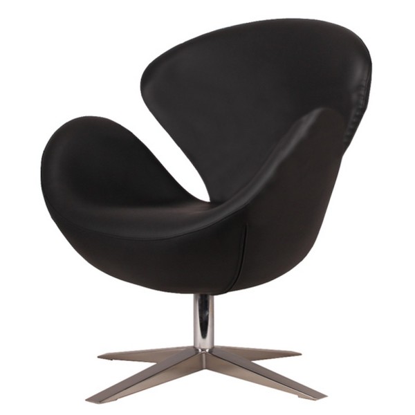 Крісло Swan (Свен) шкірзам — стильне дизайнерське крісло для вашого інтер'єру
