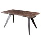 Стіл Keen Dark Emperador 160-240 см – сучасний розкладний стіл для кухні