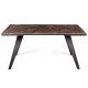 Стіл Keen Dark Emperador 160-240 см – сучасний розкладний стіл для кухні