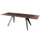 Стіл Keen Dark Emperador 160-240 см – сучасний розкладний стіл для кухні