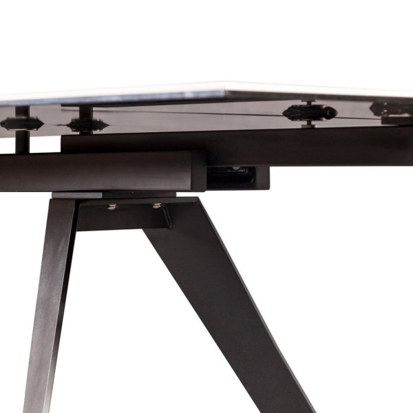 Стіл Keen Dark Emperador 160-240 см – сучасний розкладний стіл для кухні