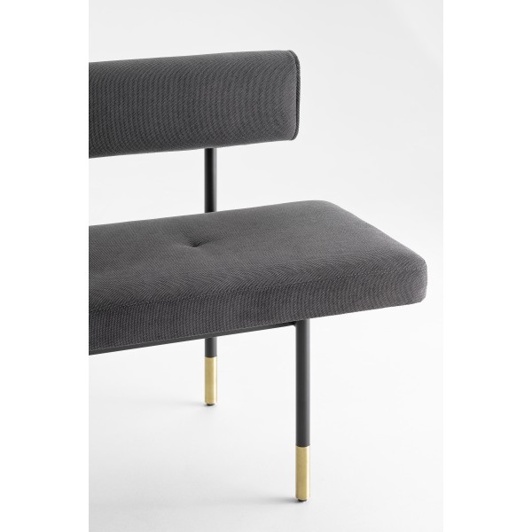 Лава Canelli зі спинкою (латунь) — елегантний вибір для вашого дому