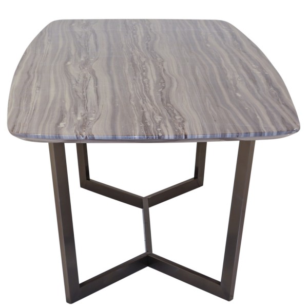 Стіл Юпітер – сучасний кухонний стіл з металу та мармуру