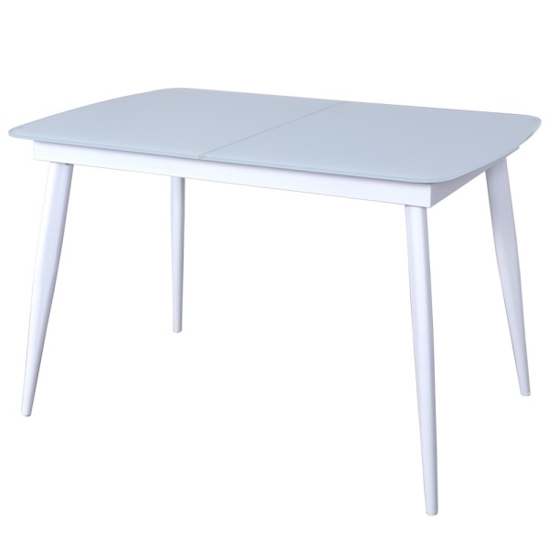 Стіл Твіст для кухні – розкладний металевий стіл зі склом