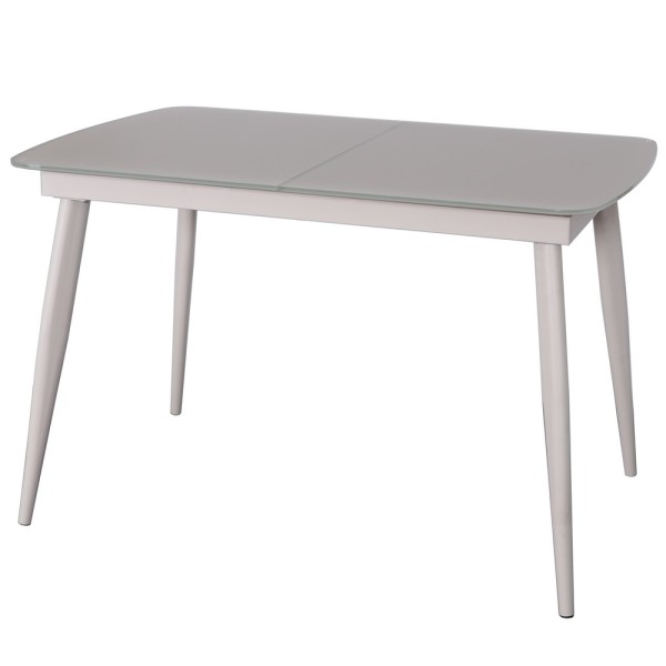 Стіл Твіст для кухні – розкладний металевий стіл зі склом