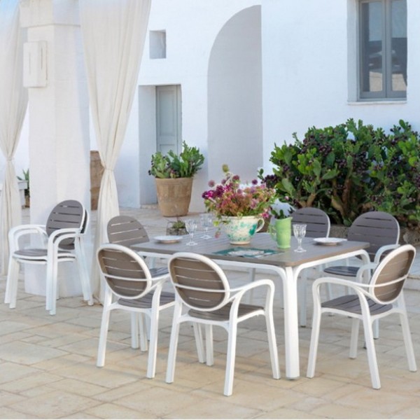 Стіл Alloro – Розкладний стіл для вулиці з алюмінієвої конструкції