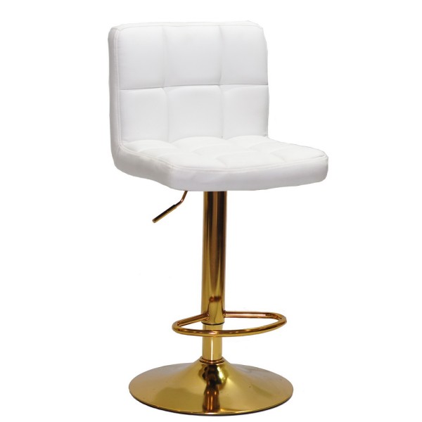 Барний стілець Tetris gold – стильний та зручний для дому та кафе