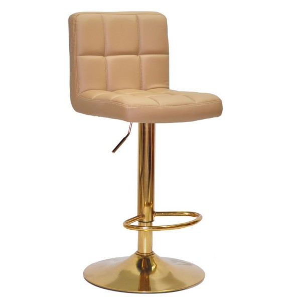 Барний стілець Tetris gold – стильний та зручний для дому та кафе