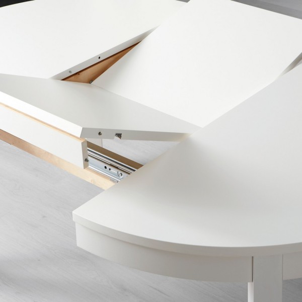 Стіл IK 195 — сучасний круглий розкладний стіл зі Швеції