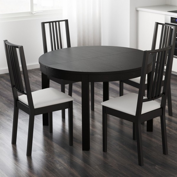 Стіл IK 195 — сучасний круглий розкладний стіл зі Швеції