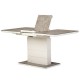 Стіл TM-49 білий кварц 120-160 см – Розкладний стіл для кухні