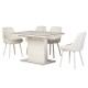 Стіл TM-49 білий кварц 120-160 см – Розкладний стіл для кухні