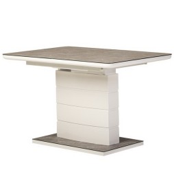 Стіл TM-49 білий кварц 120-160 см