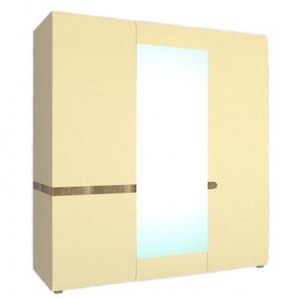 Шафа Letis Q – сучасна тридверна шафа з дзеркалом