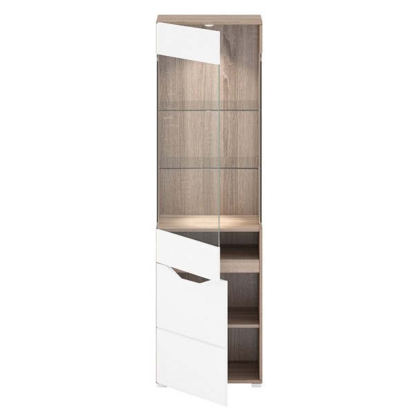 Пенал-вітрина Paris I – Стильна та функціональна меблі для вашої вітальні