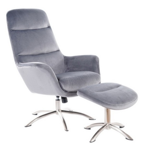 Крісло Nixon Velvet з отоманкою