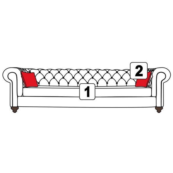 Диван Chester York 2 Seater — стиль та комфорт для вашого інтер'єру