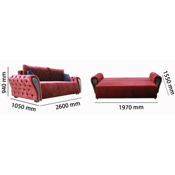 Розкладний диван Monde — ідеальний вибір для вашого інтер'єру