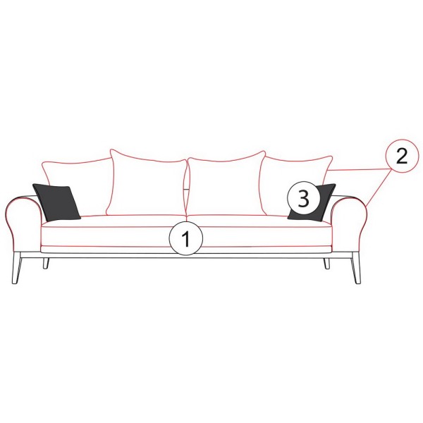 Диван Mary 3 Seater – стиль та комфорт для вашого інтер'єру