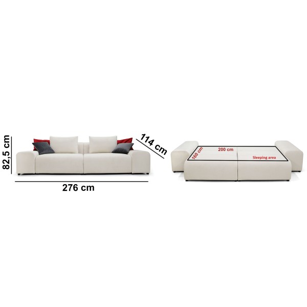 Розкладний диван Raft — зручність та стиль в одному виробі