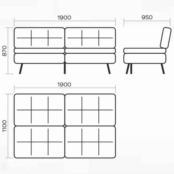 Розкладний диван Алабама - комфорт та стиль у вашому домі