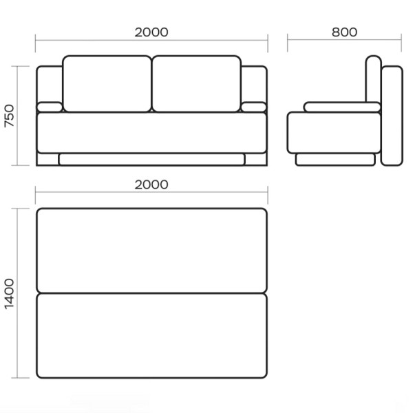 Розкладний диван Морган