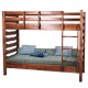 Двох'ярусне ліжко Троя з натурального дерева