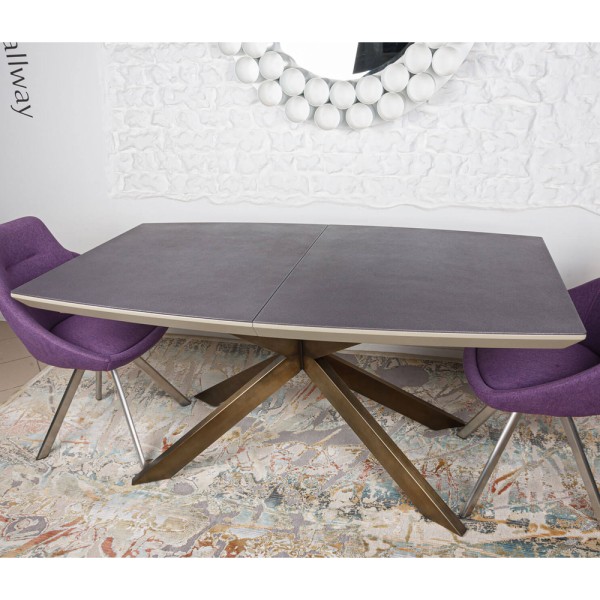 Стіл Portland (Портланд) олово – розкладний стіл для кухні