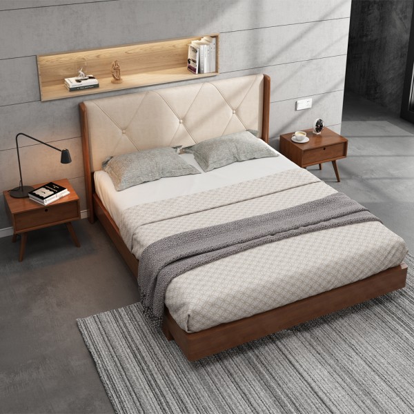 Ліжко Сієна – сучасне двоспальне ліжко з висувними ящиками