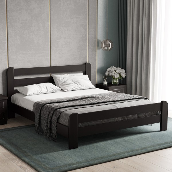 Ліжко Малага — стильне ліжко з масиву вільхи для вашої спальні