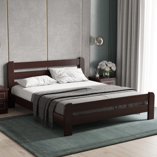 Ліжко Малага — стильне ліжко з масиву вільхи для вашої спальні